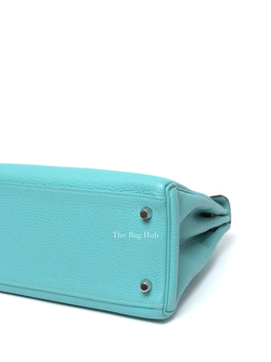 Hermes Tiffany Blue (Blue Atoll) Togo Kelly 28 Handbag PHW