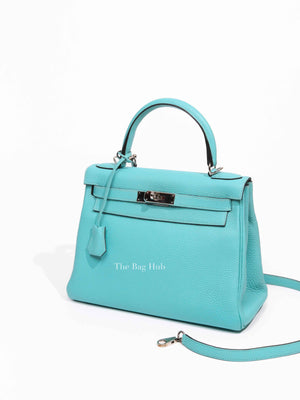 Hermes Tiffany Blue (Blue Atoll) Togo Kelly 28 Handbag PHW