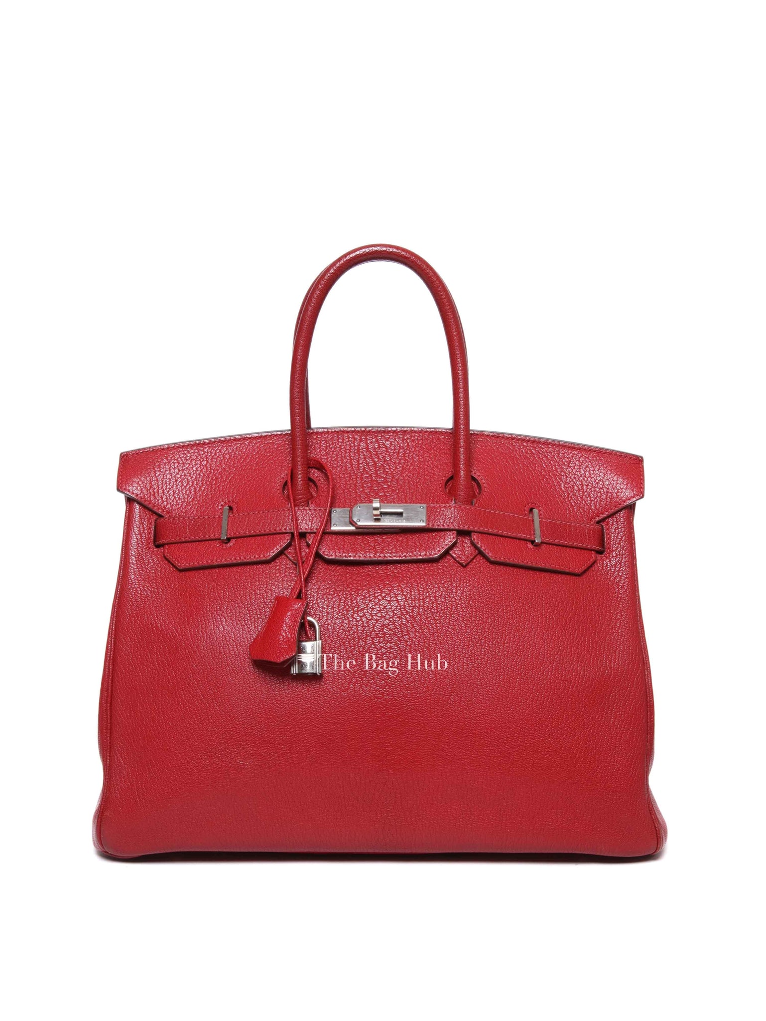 Hermes Rubis Leather Birkin 35 Bag