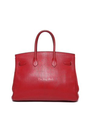 Hermes Rubis Leather Birkin 35 Bag