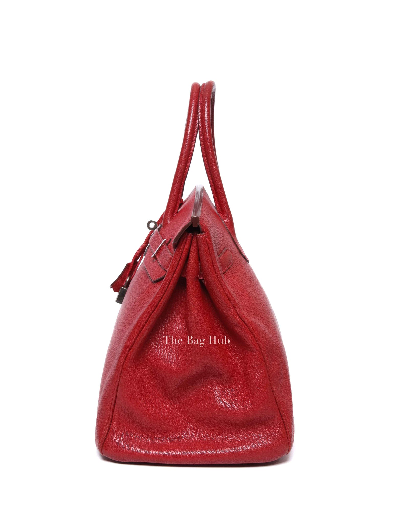 Hermes Rubis Leather Birkin 35 Bag