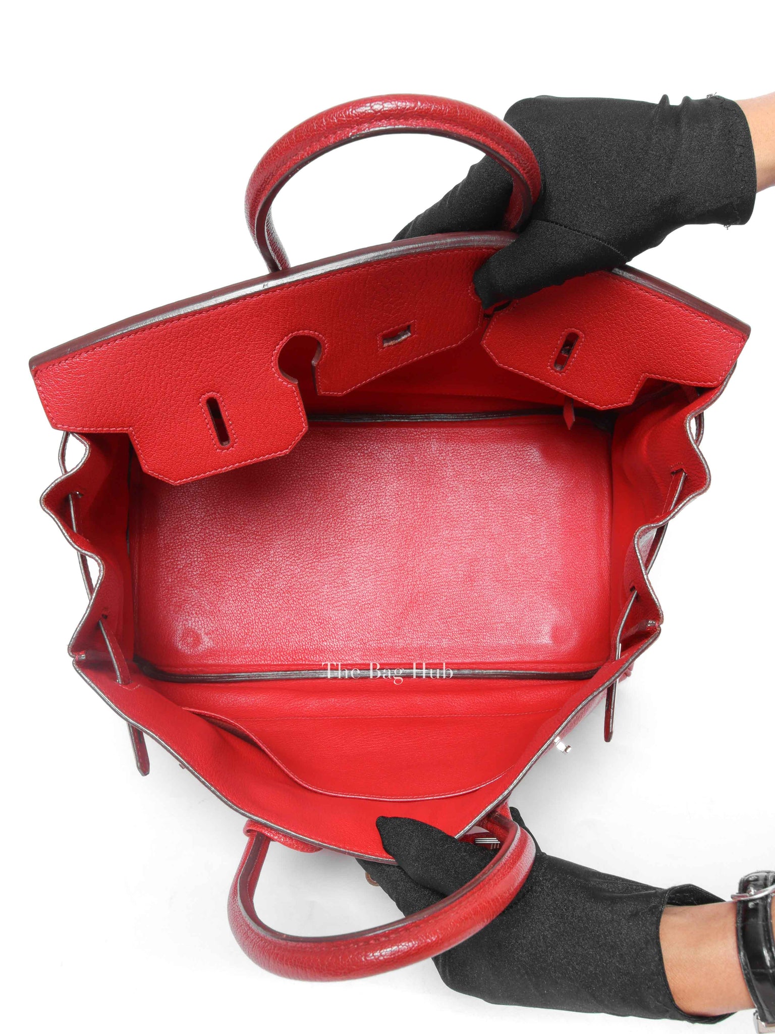 Hermes Rubis Leather Birkin 35 Bag