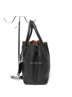Prada Nero Vitello Daino Double Handle Tote Bag 1BG007 w/o Strap