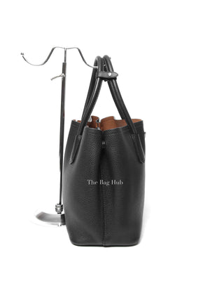 Prada Nero Vitello Daino Double Handle Tote Bag 1BG007 w/o Strap