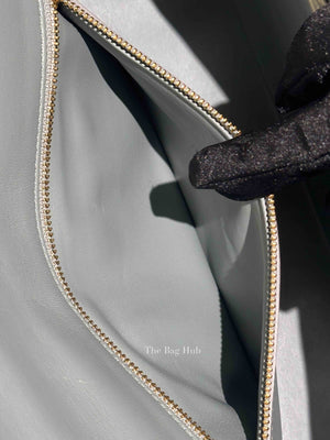 Christian Dior Grey Cannage Calfskin Leather Large Caro Bag