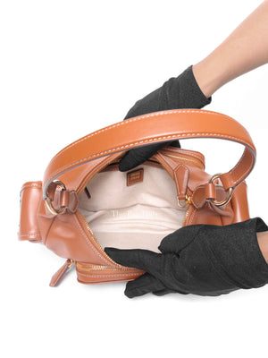 Miu Miu Cognac Nappa Leather Pocket Bag