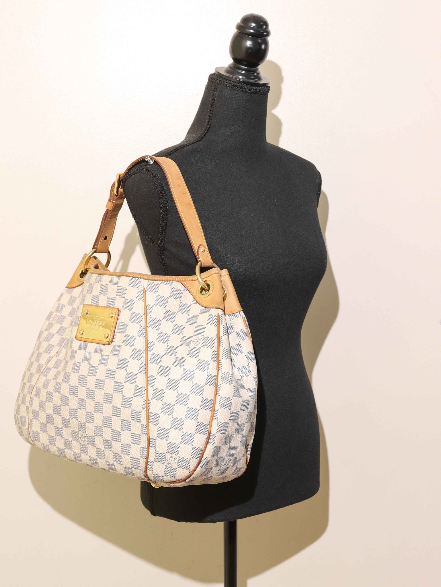 Louis Vuitton Damier Azur Leather Galliera PM Bag