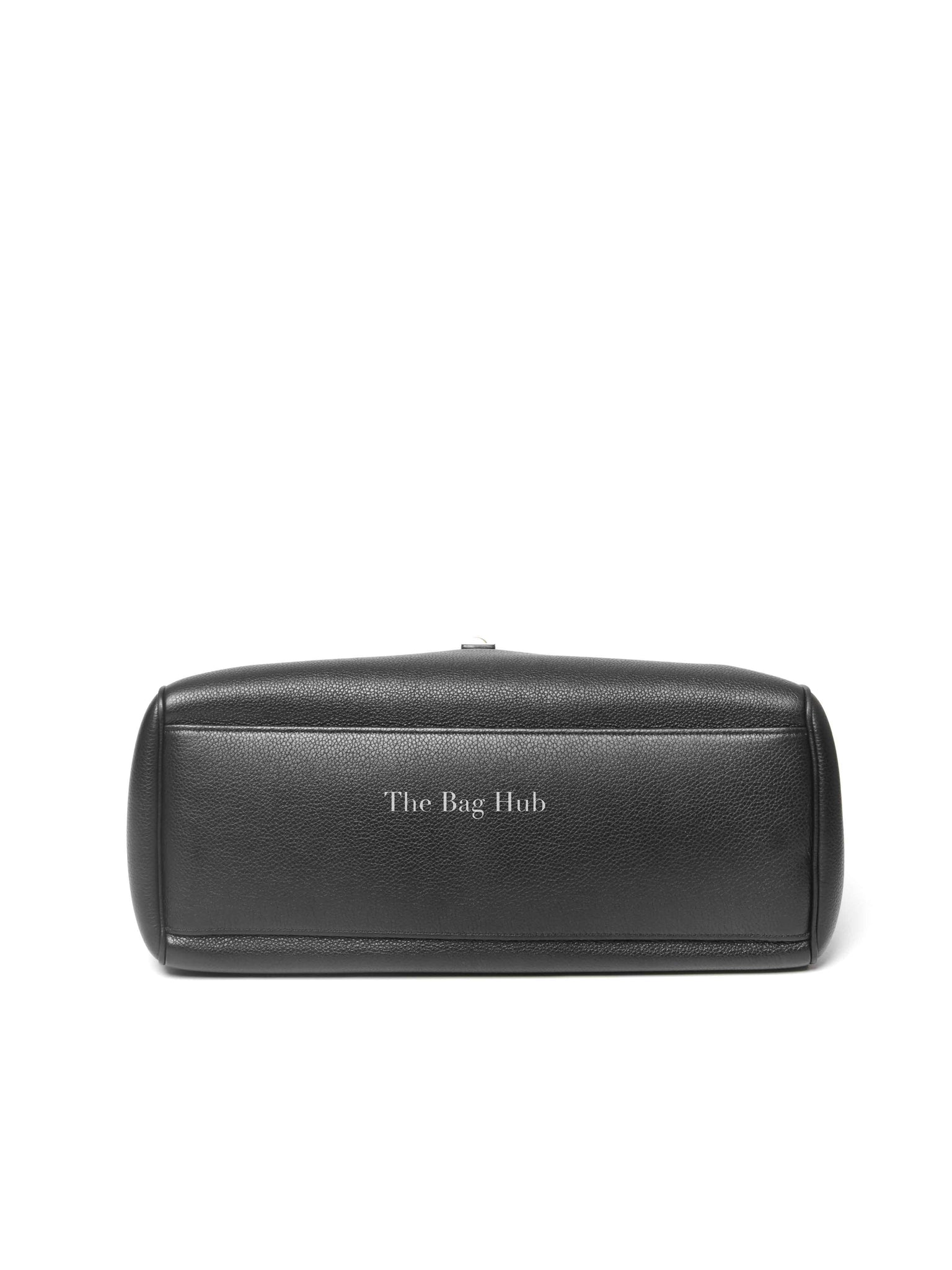 Celine Black Grained Calfskin Leather Medium Soft Bag GHW