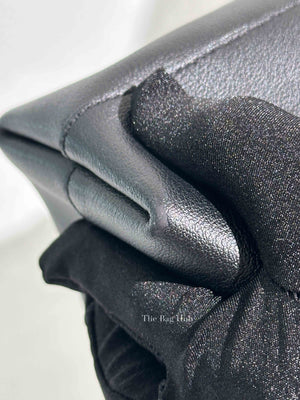 Saint Laurent Black Leather Toy Shopping Tote Bag