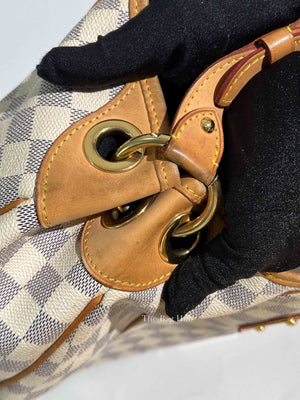 Louis Vuitton Damier Azur Leather Galliera PM Bag