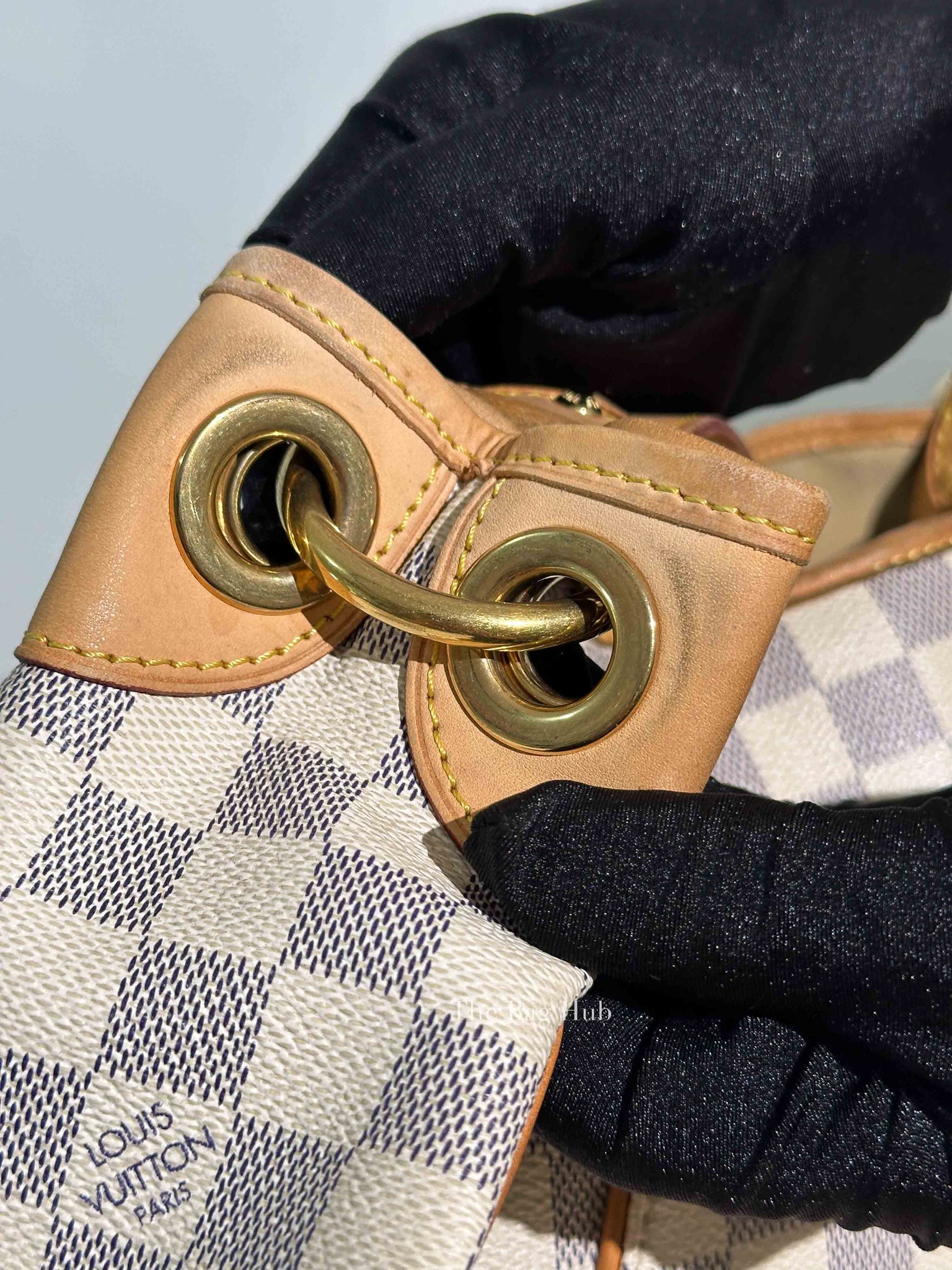 Louis Vuitton Damier Azur Leather Galliera PM Bag