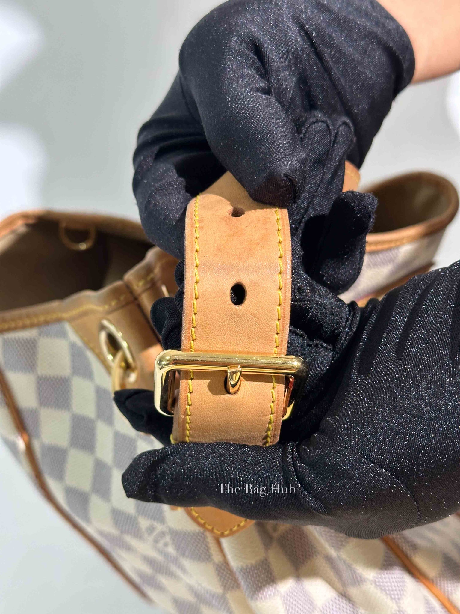 Louis Vuitton Damier Azur Leather Galliera PM Bag