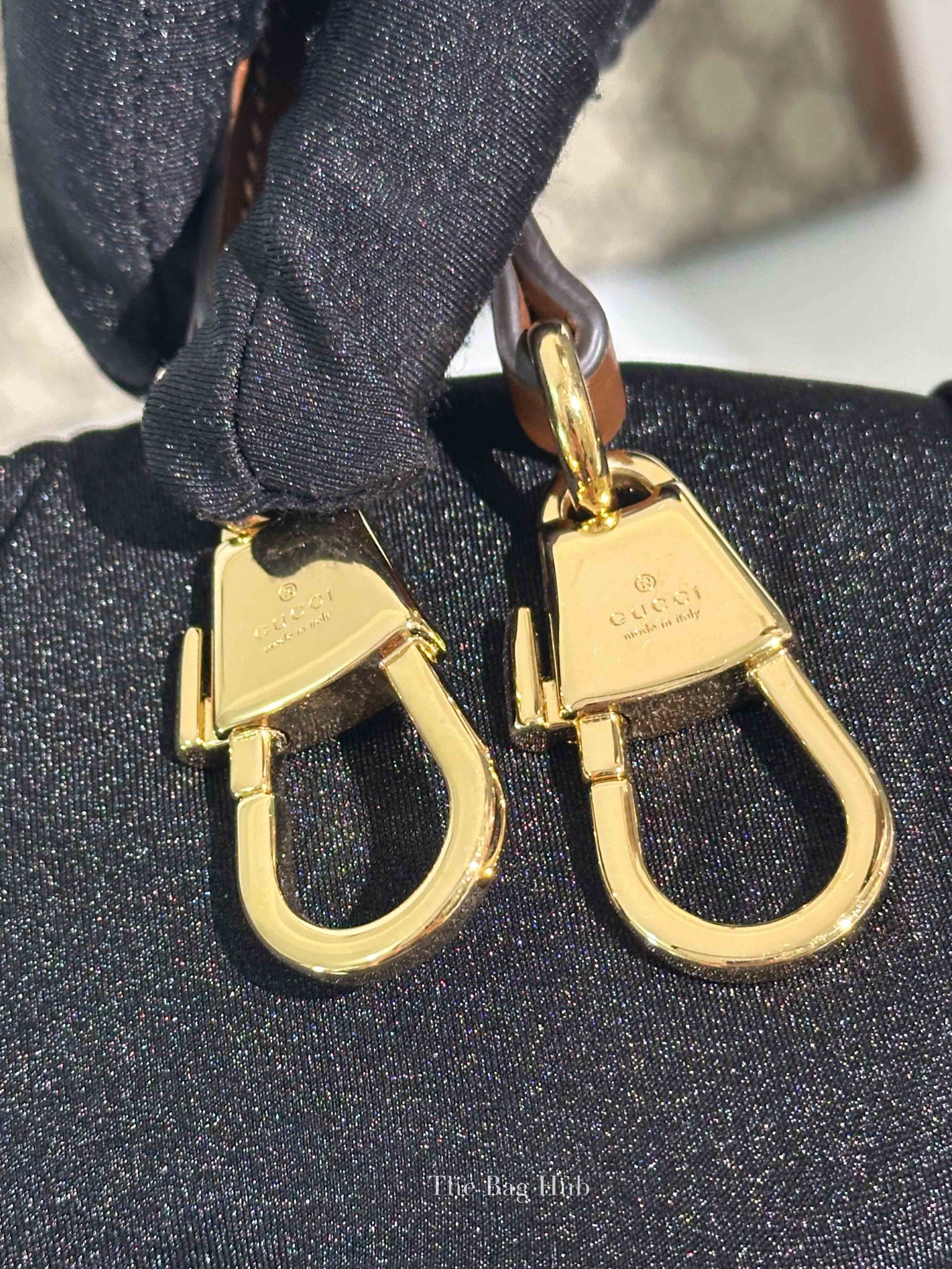 Gucci Beige/Ebony GG Supreme Canvas and Leather GG Small Tote Bag