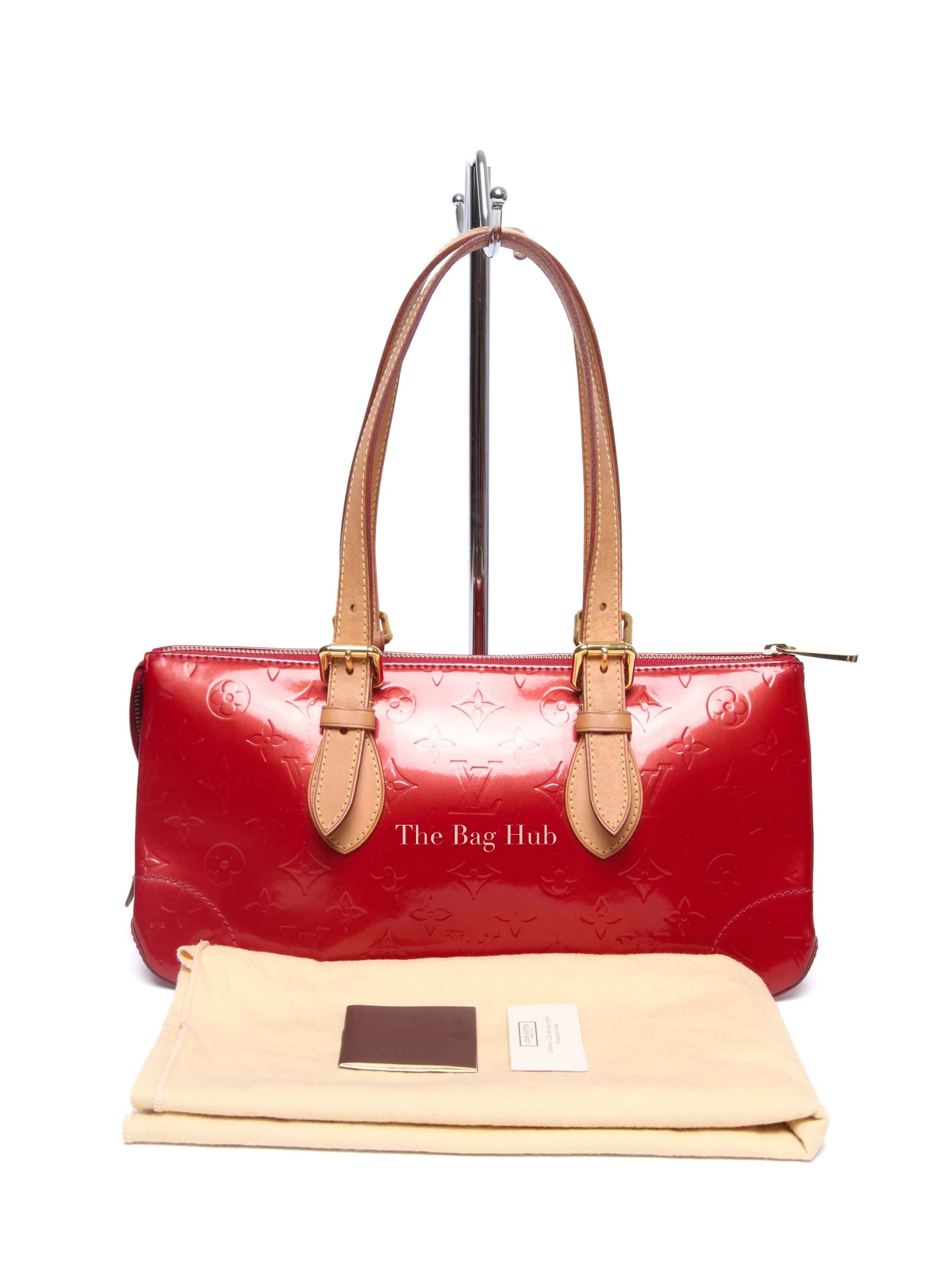 Louis Vuitton Pomme D' Amour Monogram Vernis Rosewood Avenue Bag