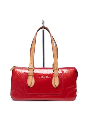 Louis Vuitton Pomme D' Amour Monogram Vernis Rosewood Avenue Bag