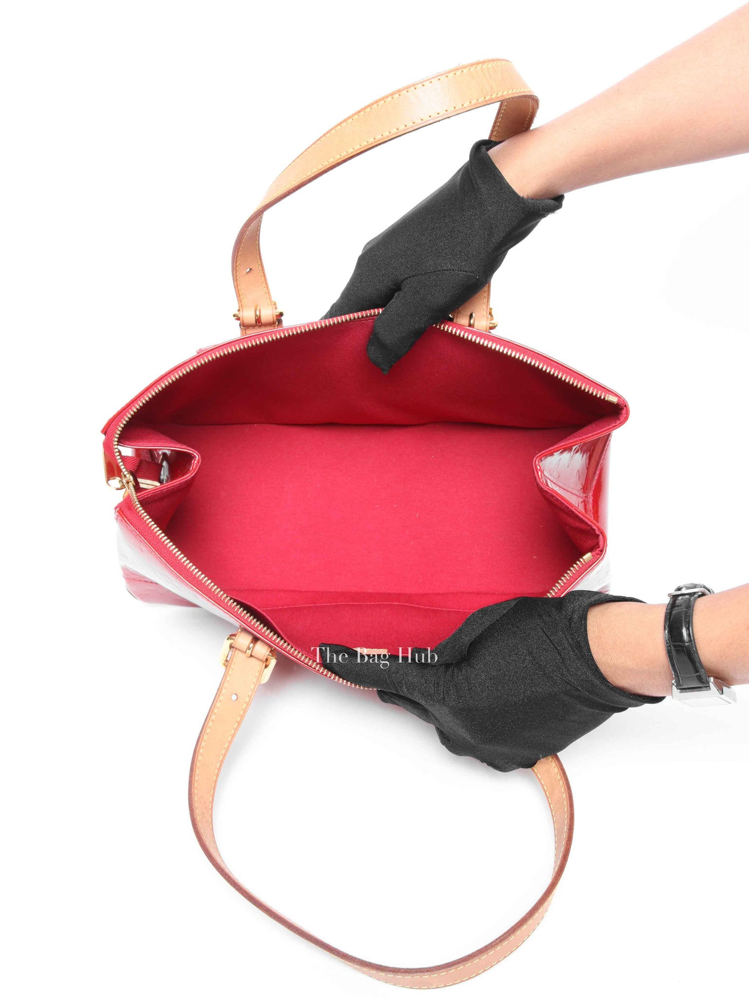 Louis Vuitton Pomme D' Amour Monogram Vernis Rosewood Avenue Bag