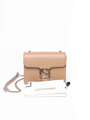 Gucci Camelia Leather Interlocking G Small Shoulder Bag