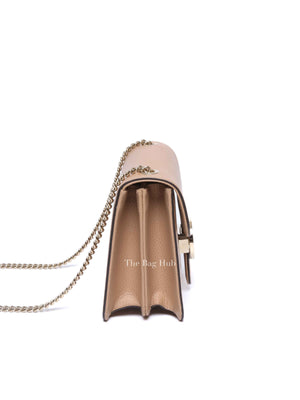 Gucci Camelia Leather Interlocking G Small Shoulder Bag