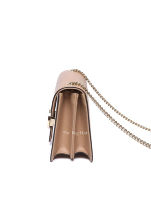 Gucci Camelia Leather Interlocking G Small Shoulder Bag