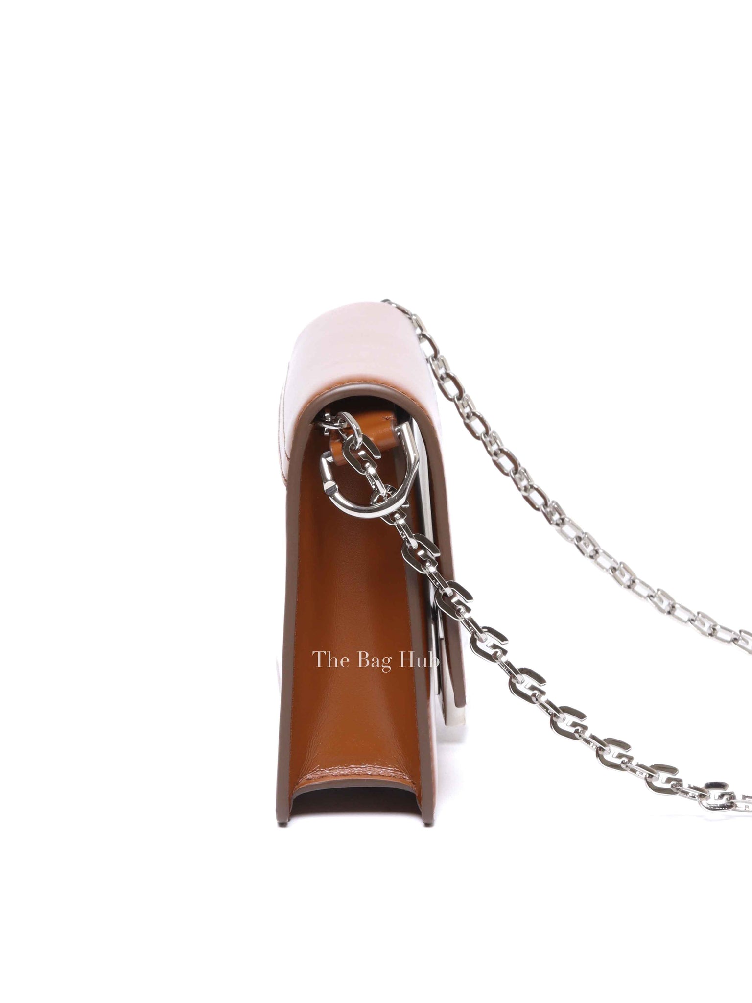Givenchy Chestnut Calfskin Leather 4G Chain Small Shoulder Bag