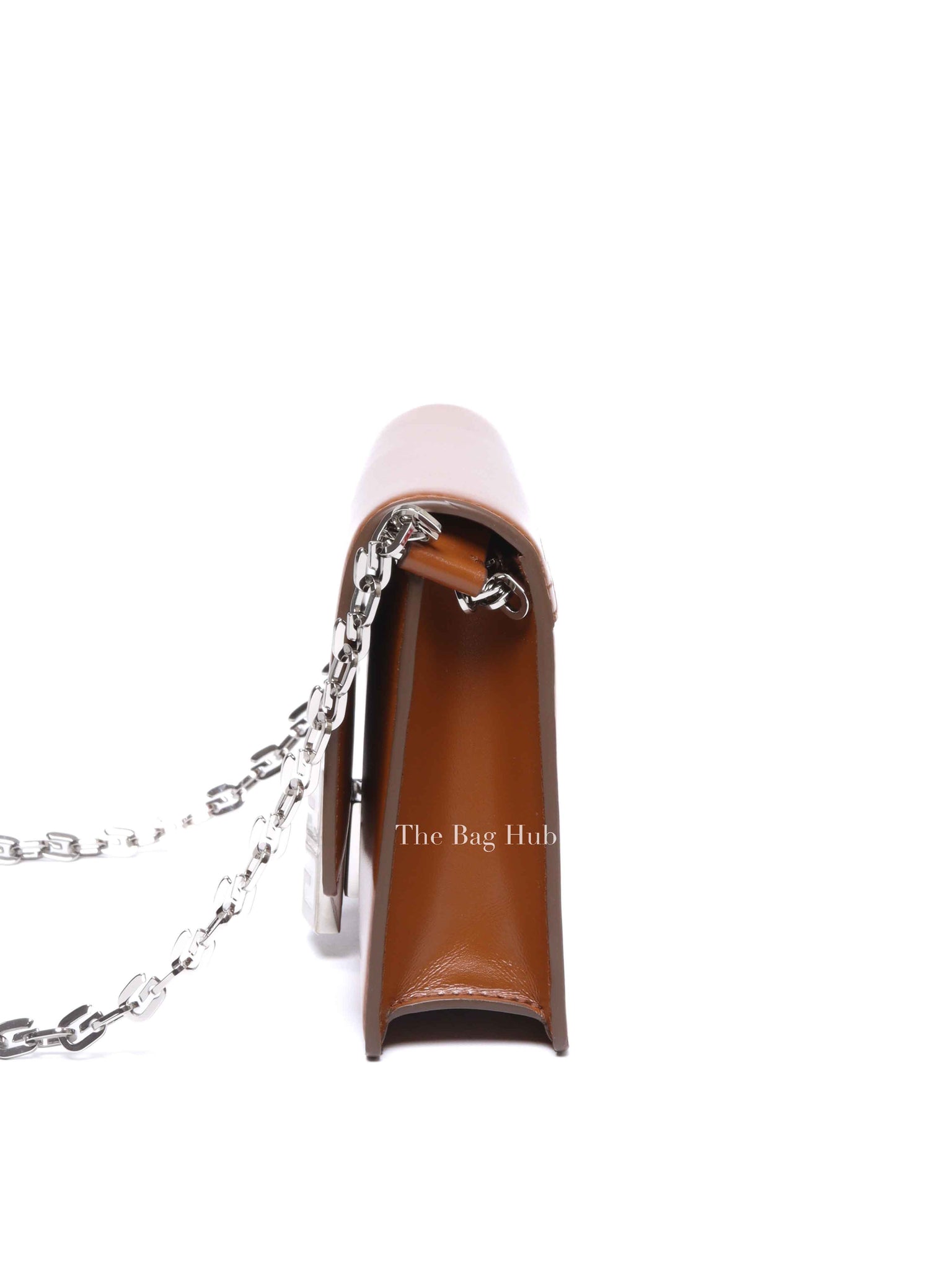 Givenchy Chestnut Calfskin Leather 4G Chain Small Shoulder Bag