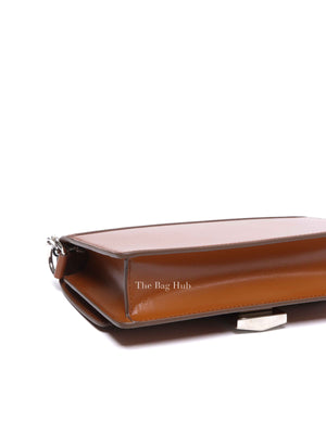 Givenchy Chestnut Calfskin Leather 4G Chain Small Shoulder Bag