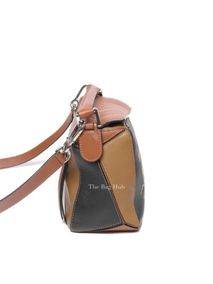 Loewe Tan Multicolor Leather Paula Ibiza Small Puzzle Bag