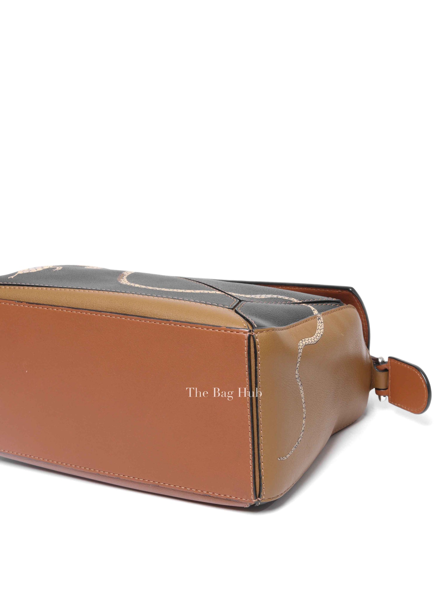 Loewe Tan Multicolor Leather Paula Ibiza Small Puzzle Bag