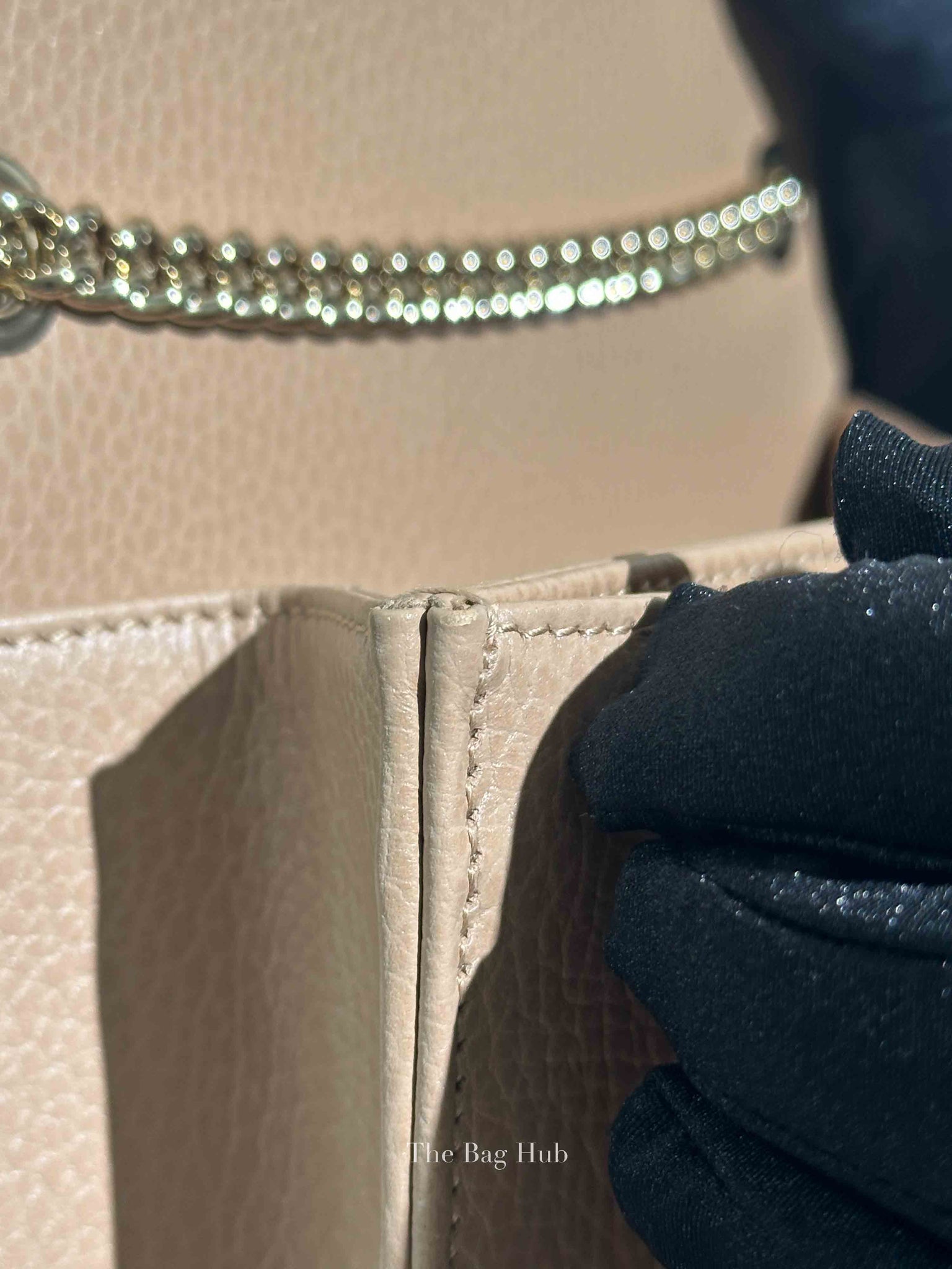 Gucci Camelia Leather Interlocking G Small Shoulder Bag