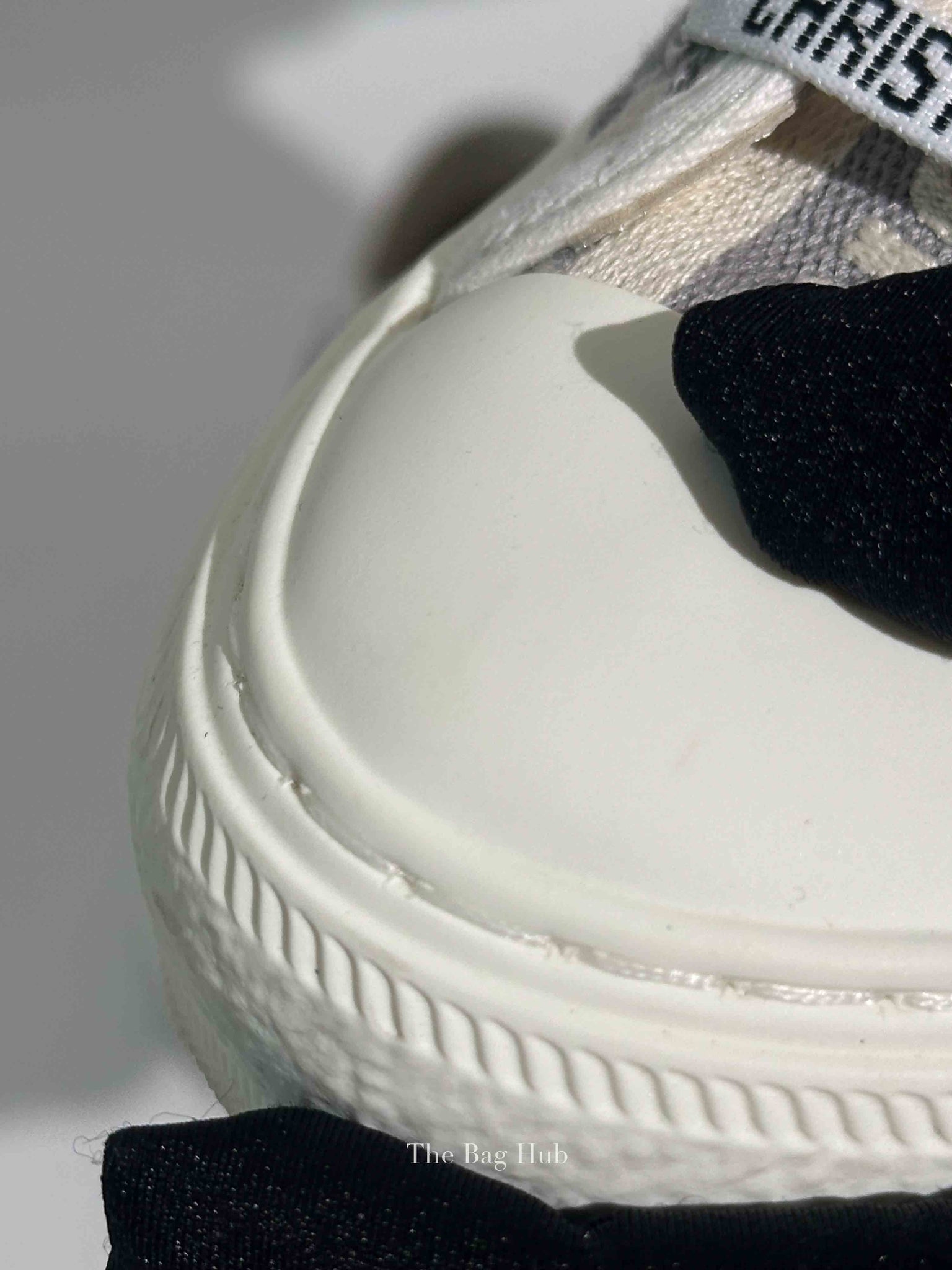 Dior Stone Gray Oblique Embroidered Cotton Walk'n'Dior Sneakers Size 36
