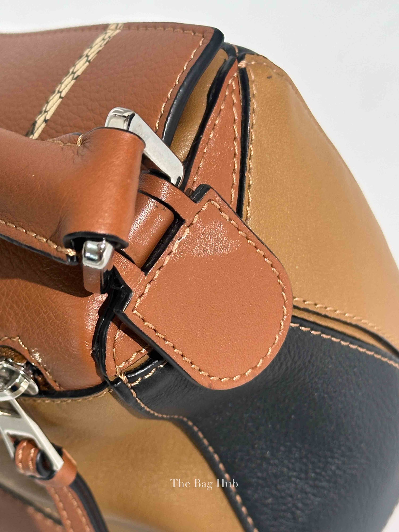 Loewe Tan Multicolor Leather Paula Ibiza Small Puzzle Bag