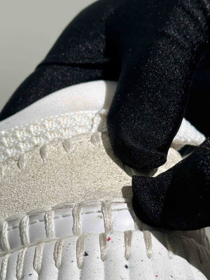 Chloe White Nylon/Polyester Nema Sneakers Size 38