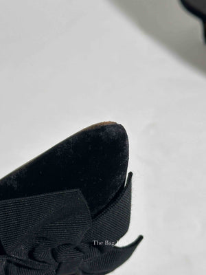 Manolo Blahnik Black Suede Copena Mules Sandal Size 38.5