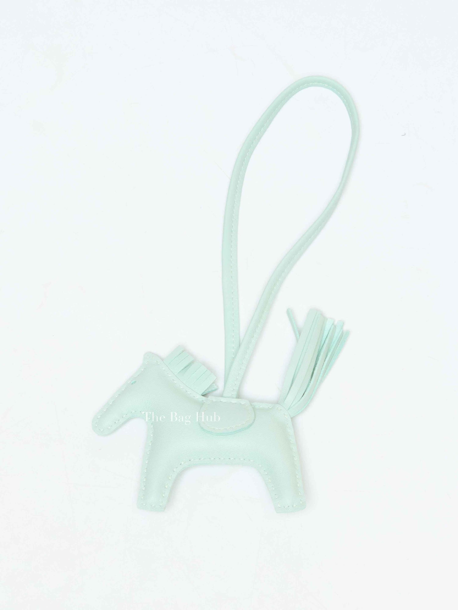Hermes Vert Peppermint Leather Rodeo PM Bag Charm