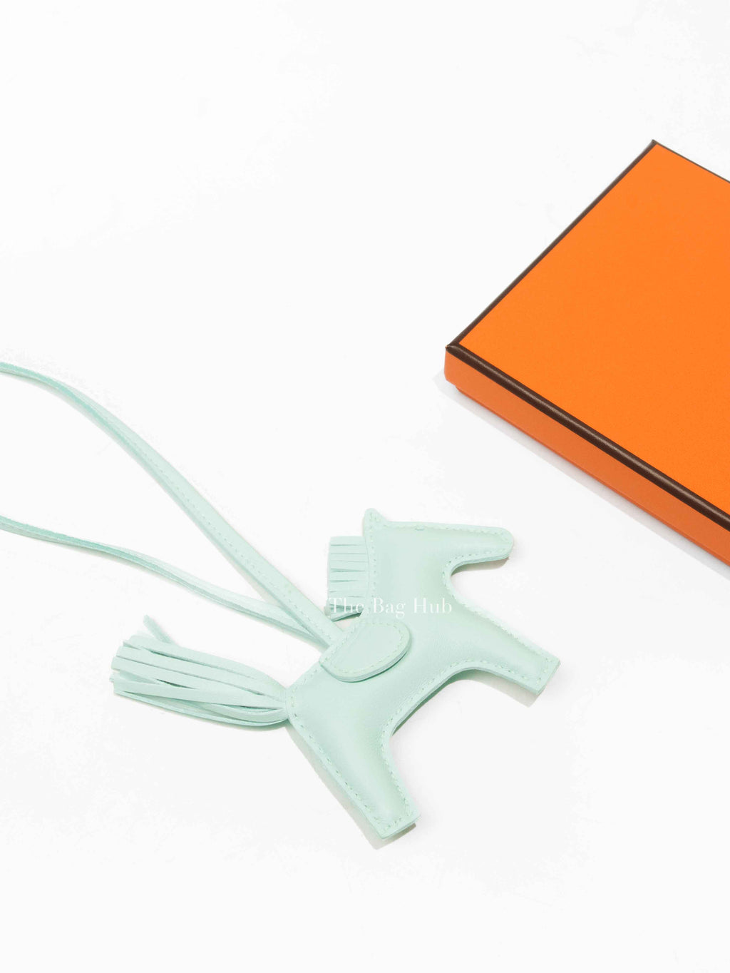 Hermes Vert Peppermint Leather Rodeo PM Bag Charm