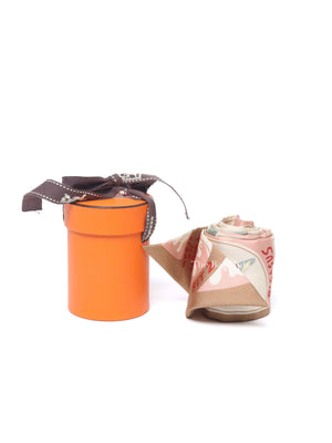 Hermes Beige/Cream/Vert Silk Funny Ice Cream Twilly