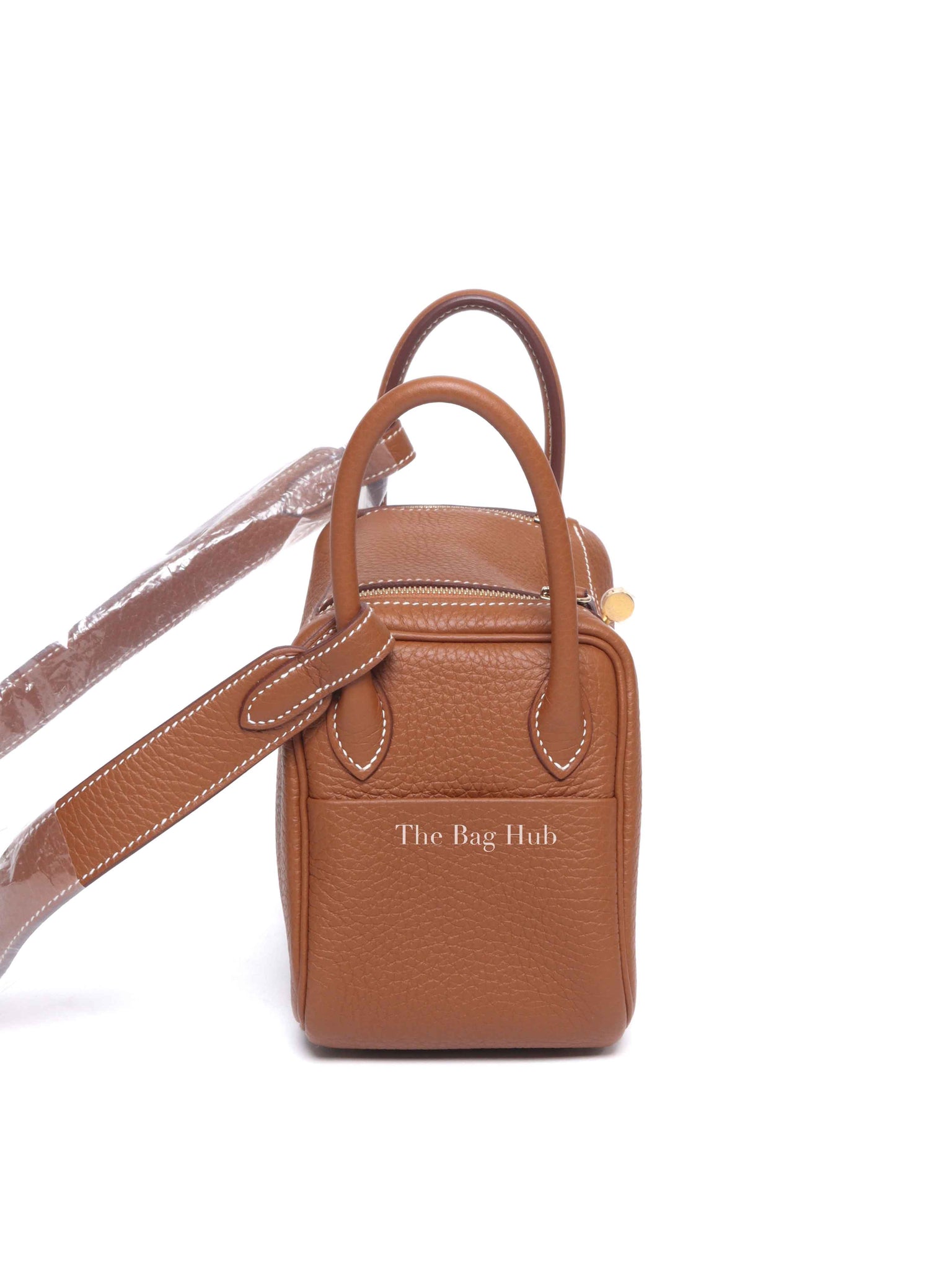 Hermes Gold Leather Mini Lindy GHW
