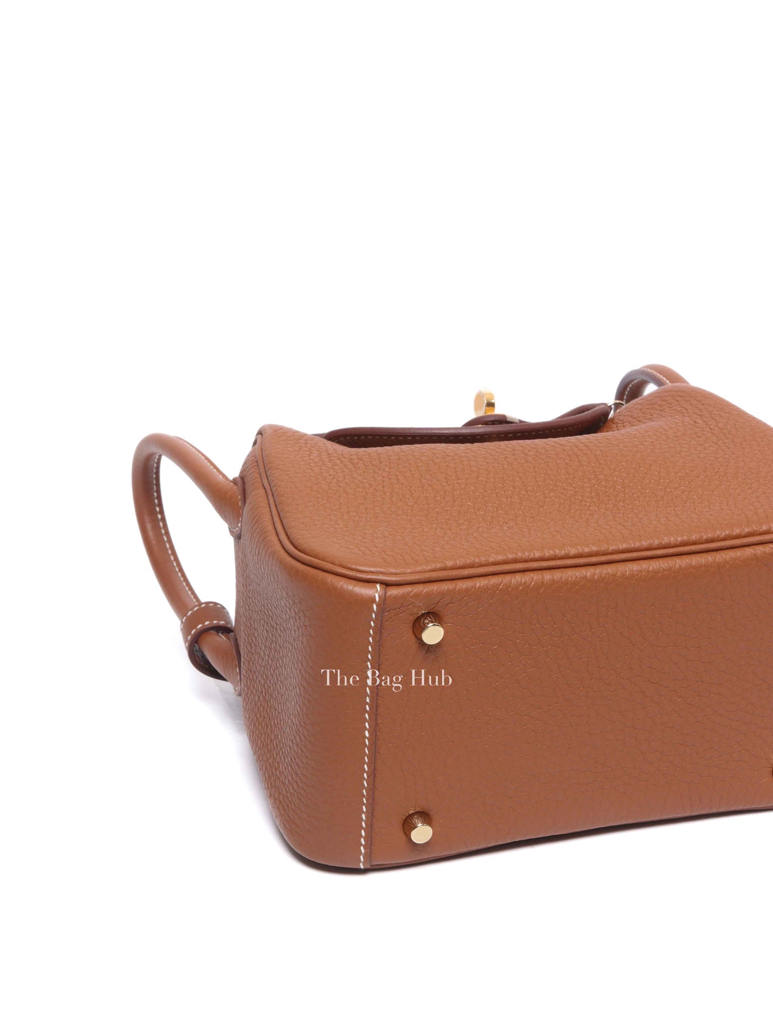 Hermes Gold Leather Mini Lindy GHW
