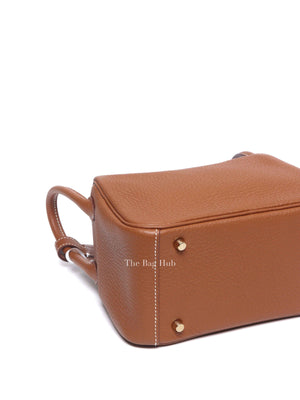Hermes Gold Leather Mini Lindy GHW