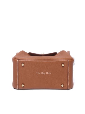 Hermes Gold Leather Mini Lindy GHW