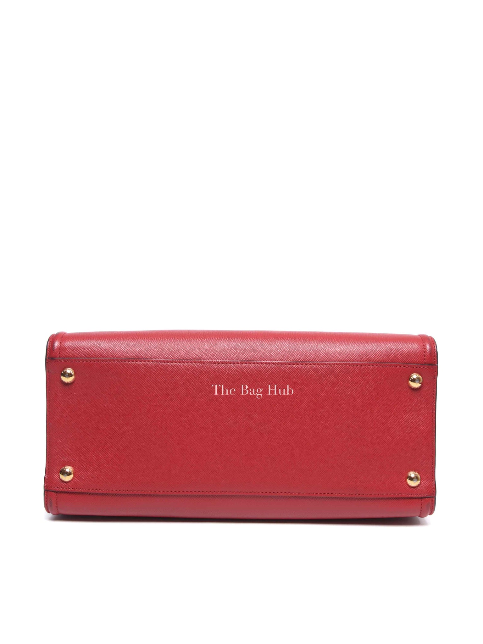 Prada Fuoco Saffiano and Soft Calfskin 2 Way Bag 1BA228