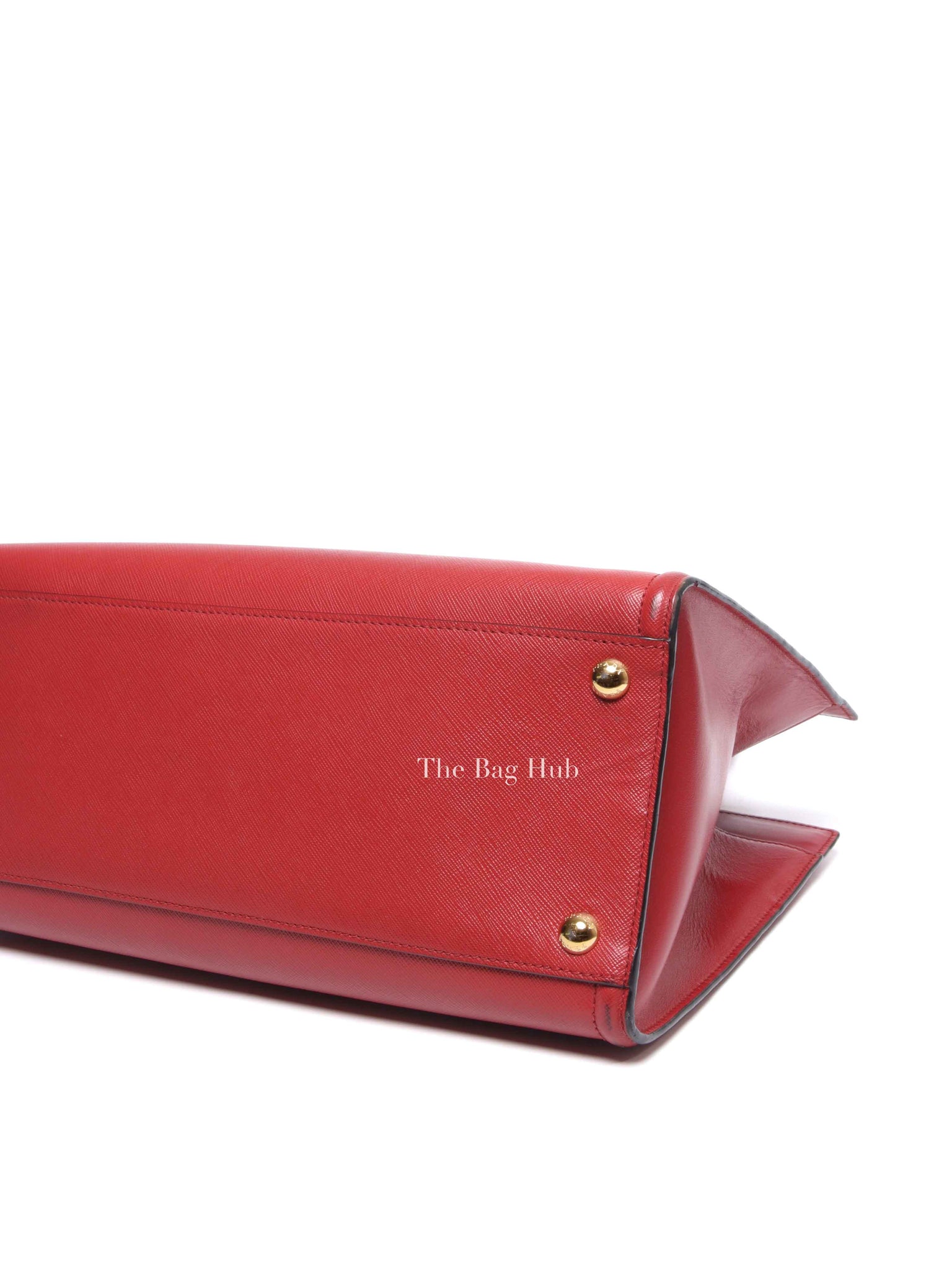 Prada Fuoco Saffiano and Soft Calfskin 2 Way Bag 1BA228