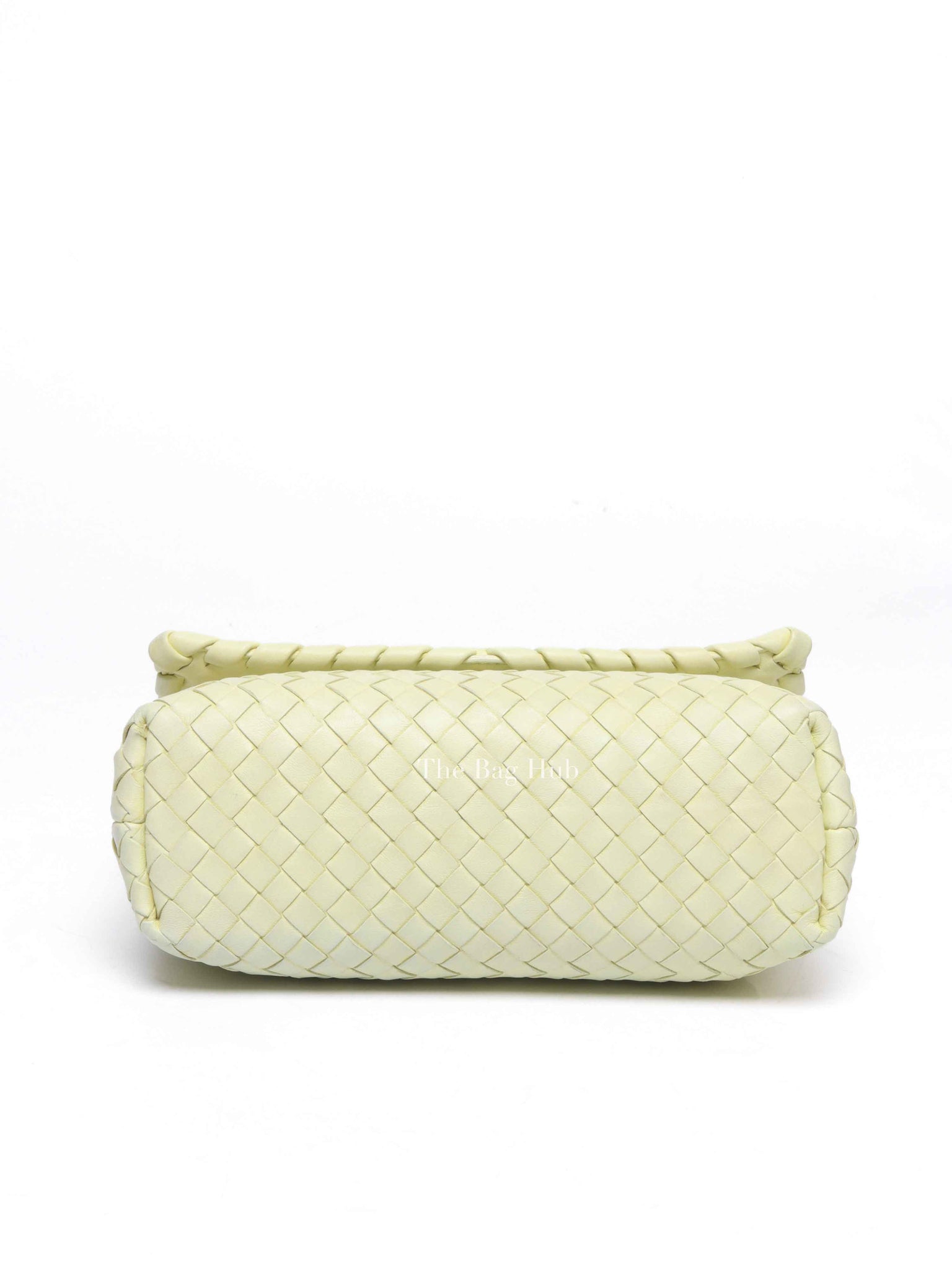 Bottega Veneta Light Yellow Intrecciato Nappa Baby Olimpia Shoulder Bag