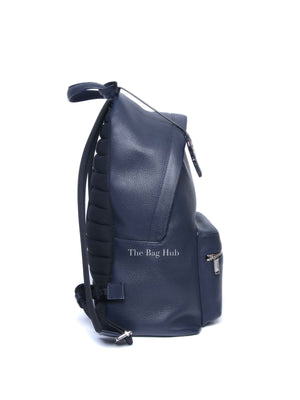 Dior Navy Blue Calfskin Dior x Shawn Stussy Backpack