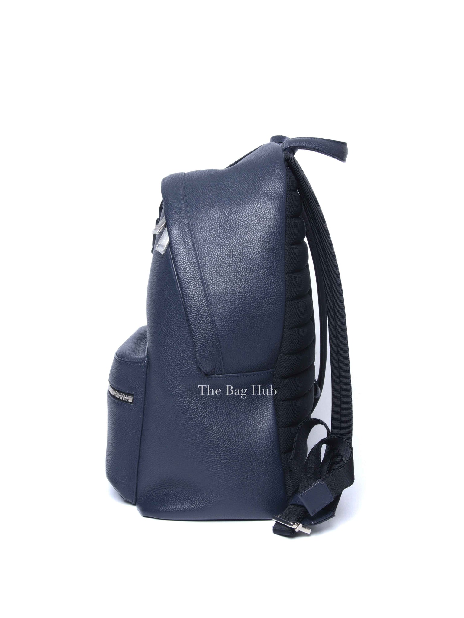 Dior Navy Blue Calfskin Dior x Shawn Stussy Backpack