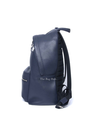 Dior Navy Blue Calfskin Dior x Shawn Stussy Backpack