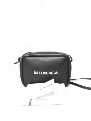 Balenciaga Black Leather Everyday Camera Bag