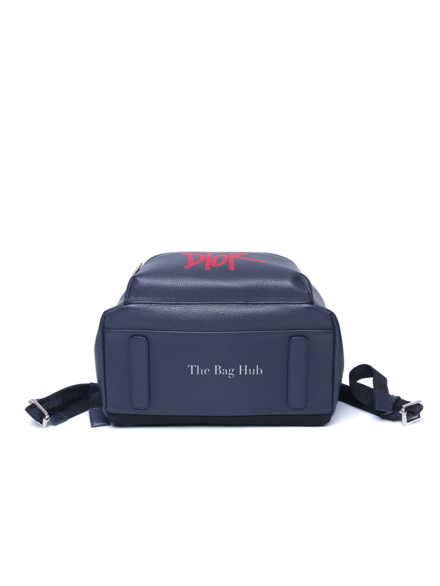 Dior Navy Blue Calfskin Dior x Shawn Stussy Backpack