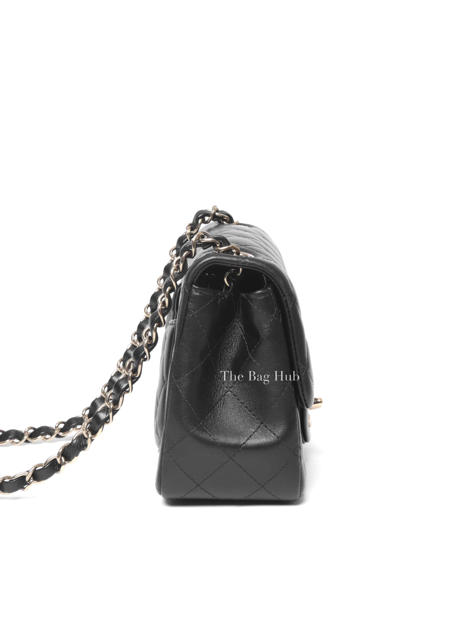 Chanel Black Lambskin Mini Flap Square GHW