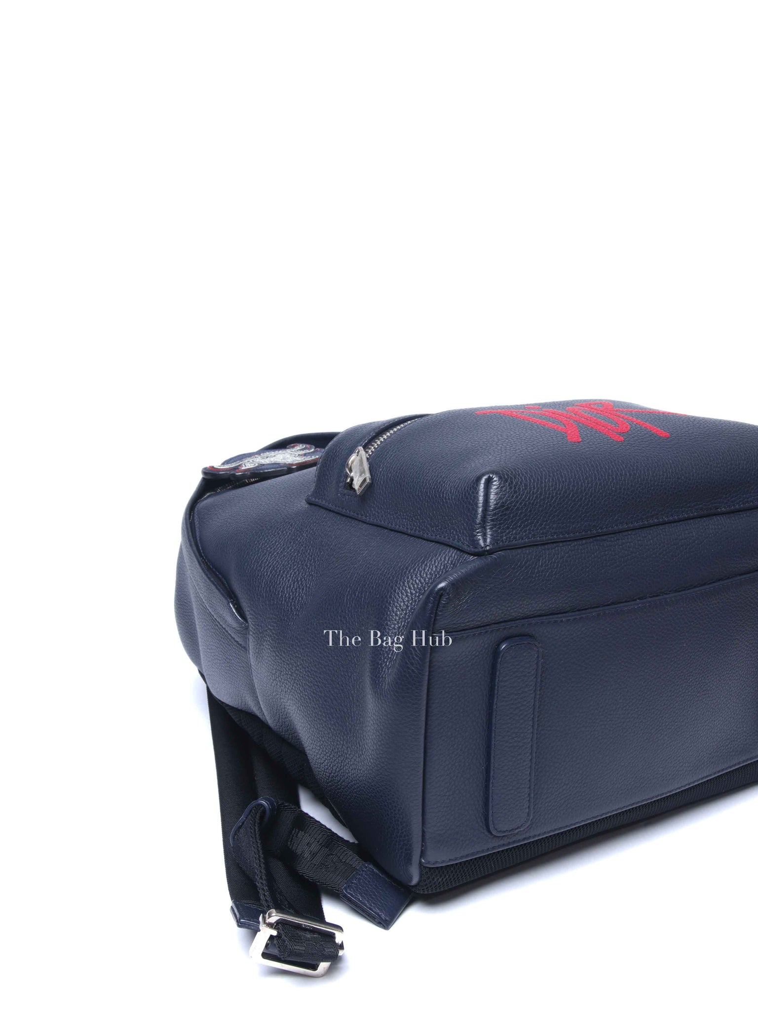 Dior Navy Blue Calfskin Dior x Shawn Stussy Backpack